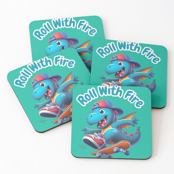 Item preview, Skateboarding Dragon Pun Cute Skater Art designed and sold by HopeAndHustle.