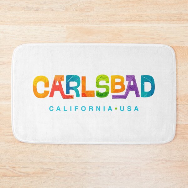 Item preview, Carlsbad California Mid-Century Typographic Design designed and sold by Futurebeachbum.