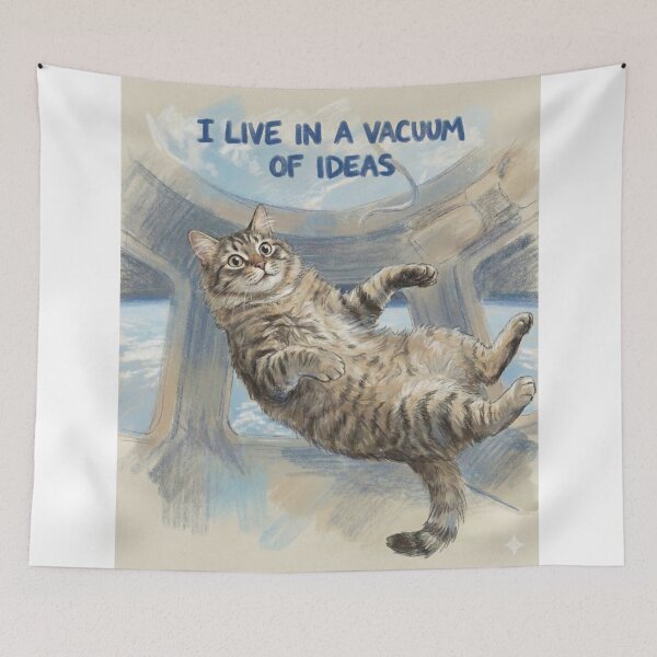 Item preview, I LIVE IN A VACUUM OF IDEAS designed and sold by bebeshoppl.