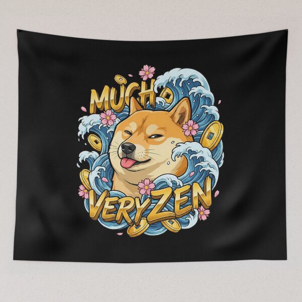 Item preview, Derpy Shiba Inu Much Wow Japanese Zen designed and sold by Tong4130.