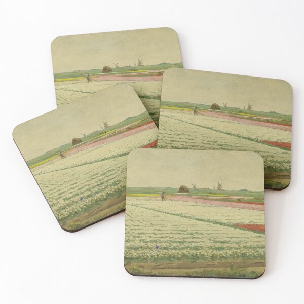 Item preview, Tulip Field Landscape Print: Spring Flower Meadow designed and sold by SavageVision.