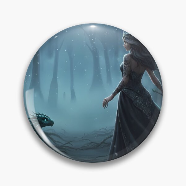 Item preview, Dragon's Guardian: Moonlight Forest Fantasy Queen designed and sold by starwanderer7.