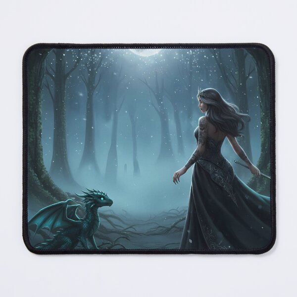 Item preview, Dragon's Guardian: Moonlight Forest Fantasy Queen designed and sold by starwanderer7.