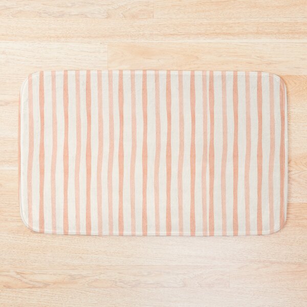 Item preview, Soft Peach Wavy Lines – Modern Wall Art designed and sold by ArtwithRabbit.