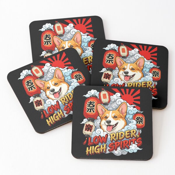 Item preview, Flying Corgi Low Rider High Spirits Japan Art designed and sold by Tong4130.