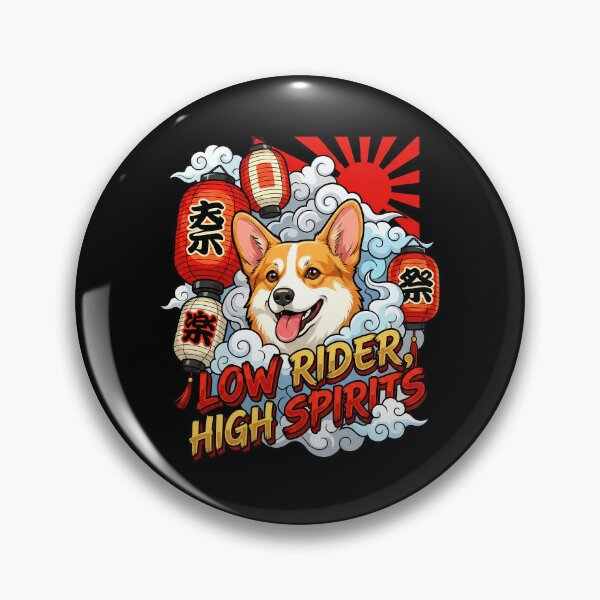 Item preview, Flying Corgi Low Rider High Spirits Japan Art designed and sold by Tong4130.