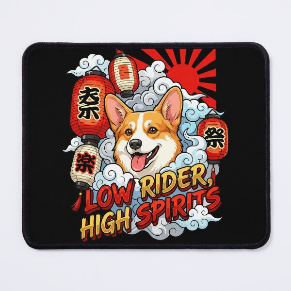 Item preview, Flying Corgi Low Rider High Spirits Japan Art designed and sold by Tong4130.