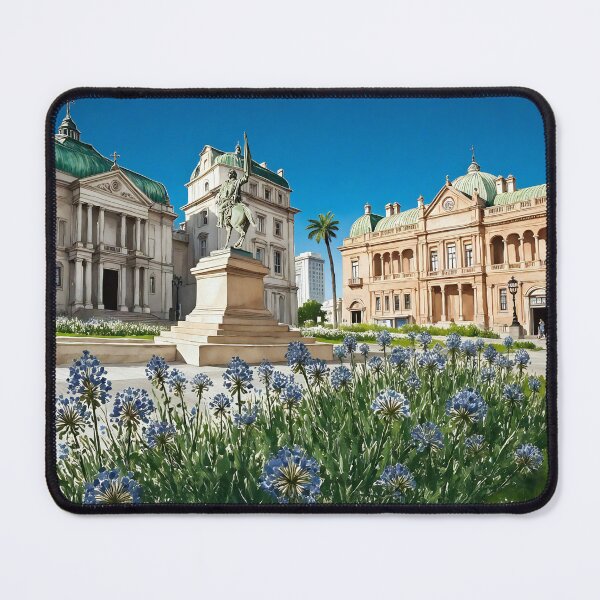Item preview, Buenos Aires Plaza de Mayo Argentina Watercolor designed and sold by Magnolia Valley Art.
