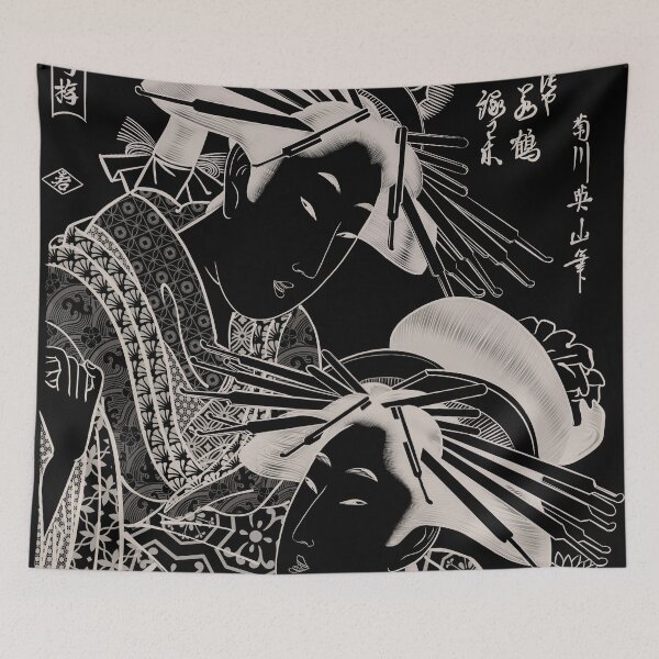 Item preview, Ukio e geishas designed and sold by TidalTattoo.