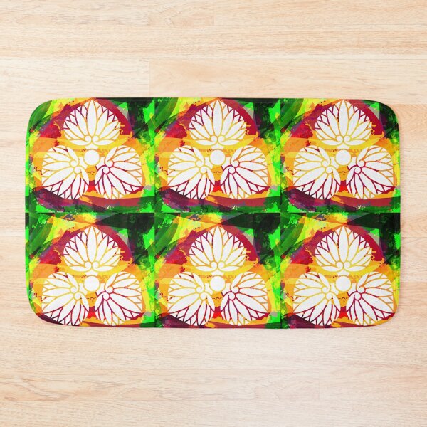 Item preview, Kamon-shiriawase-mitsu-aoi・1 designed and sold by KamonPopArt.