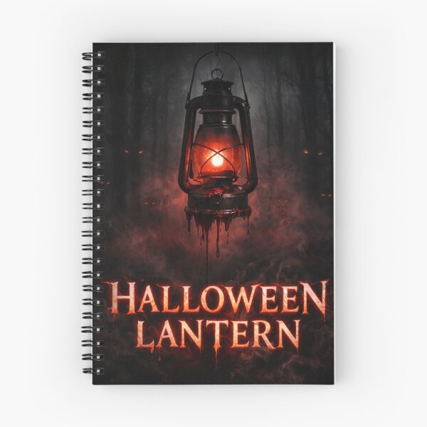 Item preview, Cursed Halloween Lantern Haunted Forest Horror T-Shirt Design designed and sold by KapiPrint.
