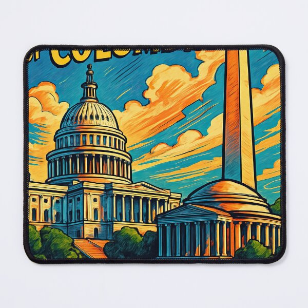Item preview, District of Columbia state | Comics stylCartoone - designed and sold by ComicsFactory.