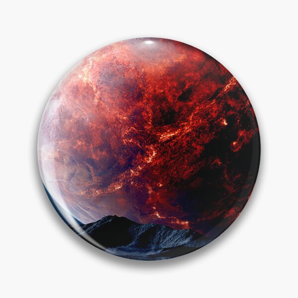 Item preview, Crimson Planet Rising Over a Silent Alien World designed and sold by Exodoi.