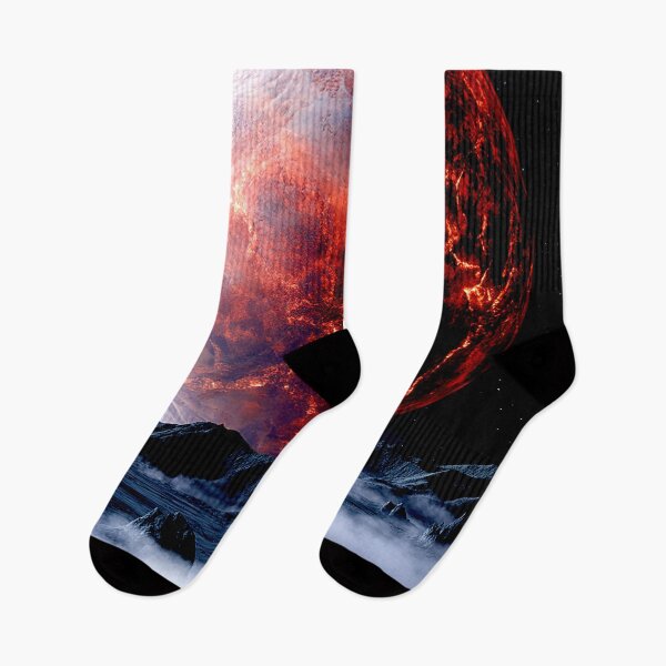 Item preview, Crimson Planet Rising Over a Silent Alien World designed and sold by Exodoi.