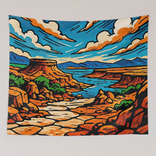Item preview, Djibouti landscape | Comics stylCartoone -  designed and sold by ComicsFactory.