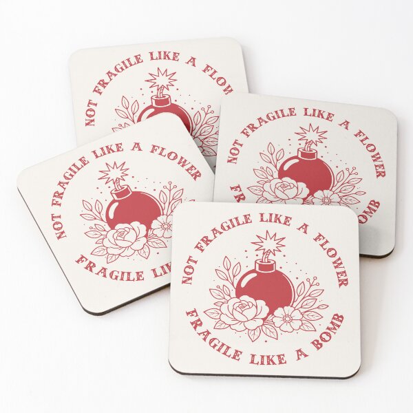Item preview, Not Fragile Like a Flower — Fragile Like a Bomb Illustration designed and sold by HotFluff.