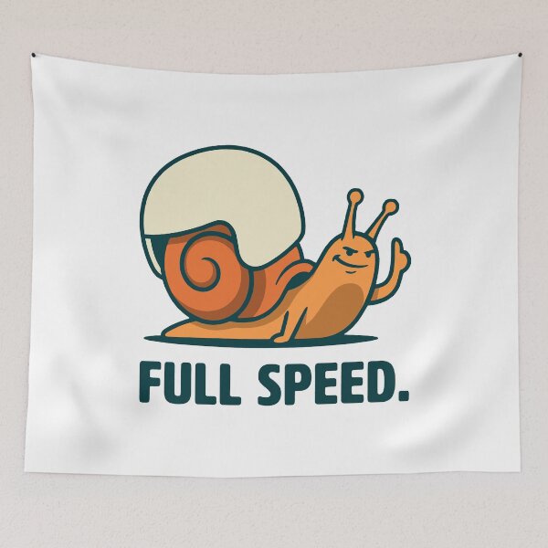 Item preview, Snail at Full Speed designed and sold by T-FUN SHOP.