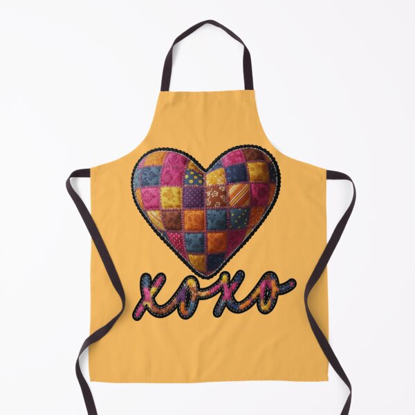 Item preview, XOXO Patchwork Heart - Valentines Day Stitched Aesthetic designed and sold by Italian Ink Studio.