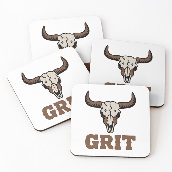 Item preview, Grit – Western Skull Strength Symbol designed and sold by Taans-Creation.