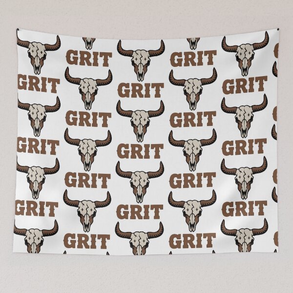 Item preview, Grit – Western Skull Strength Symbol designed and sold by Taans-Creation.