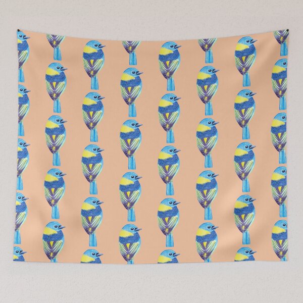 Item preview, Green Headed Tanager, Green and Turquoise Harmony designed and sold by art-elodie-g.