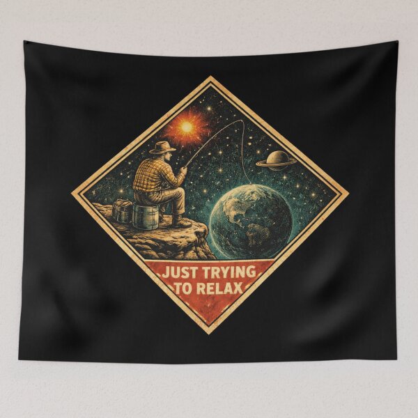 Item preview, Fishing In Space designed and sold by Planetporridge.