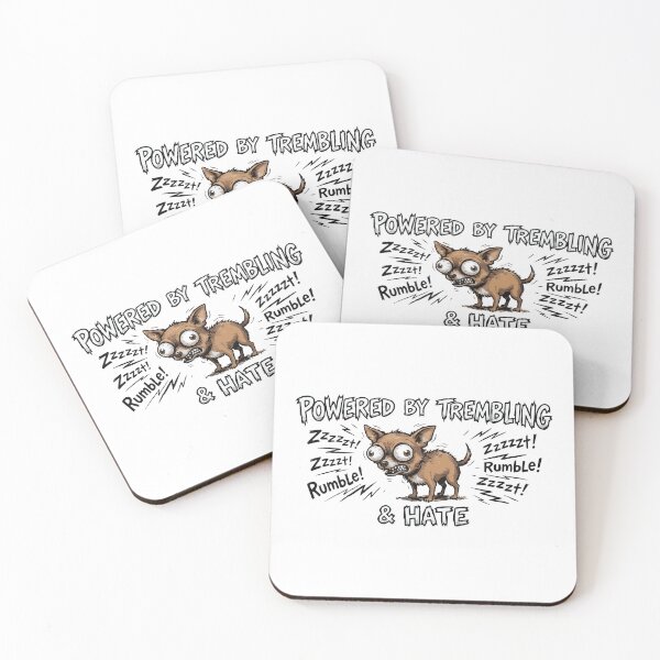 Item preview, Chihuahua Powered By Trembling And Hate Funny designed and sold by Petzzz.