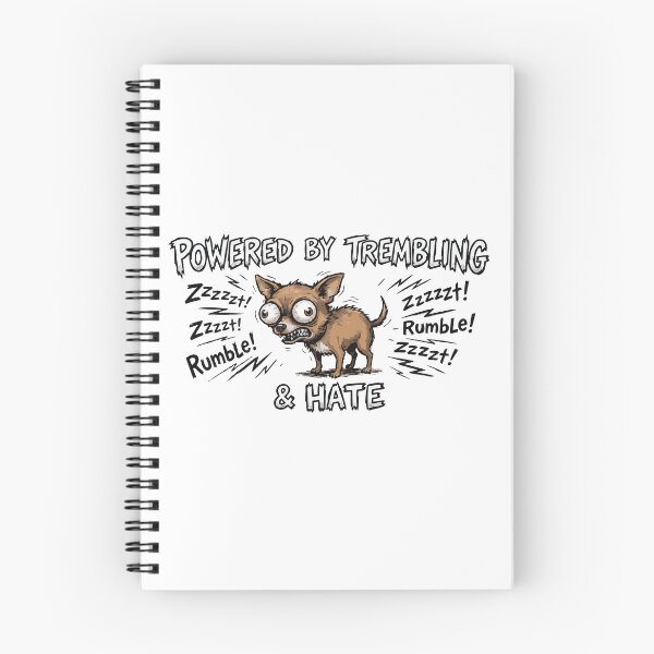 Item preview, Chihuahua Powered By Trembling And Hate Funny designed and sold by Petzzz.