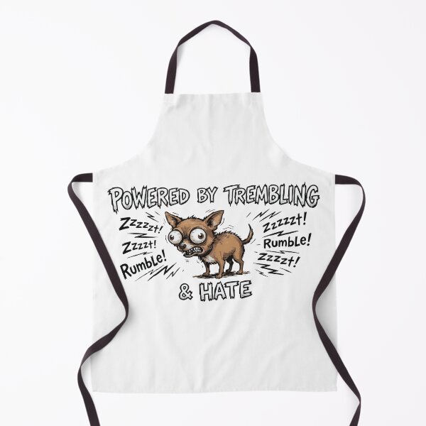 Item preview, Chihuahua Powered By Trembling And Hate Funny designed and sold by Petzzz.