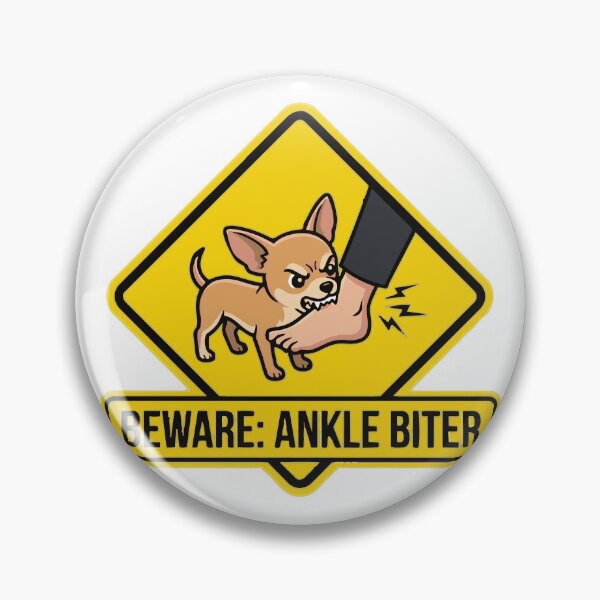 Item preview, Beware Of The Ankle Biter Ferocious Chihuahua Sign designed and sold by Petzzz.