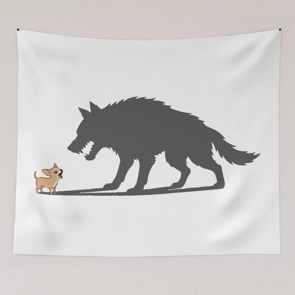 Item preview, Small Body Big Attitude Chihuahua Shadow designed and sold by Petzzz.