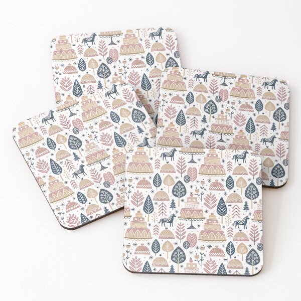 Item preview, Nordic Folk Party Cakes | Scandinavian Folk Design designed and sold by Shuga-Design.