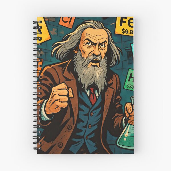 Item preview, Dmitri Mendeleev | Comics stylCartoone -  designed and sold by ComicsFactory.