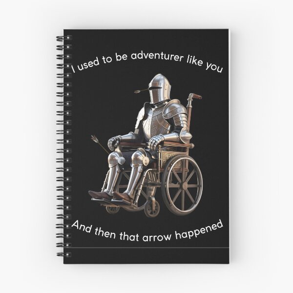Item preview, I used to be adventurer like you- Funny Knight meme designed and sold by SkajArtist.