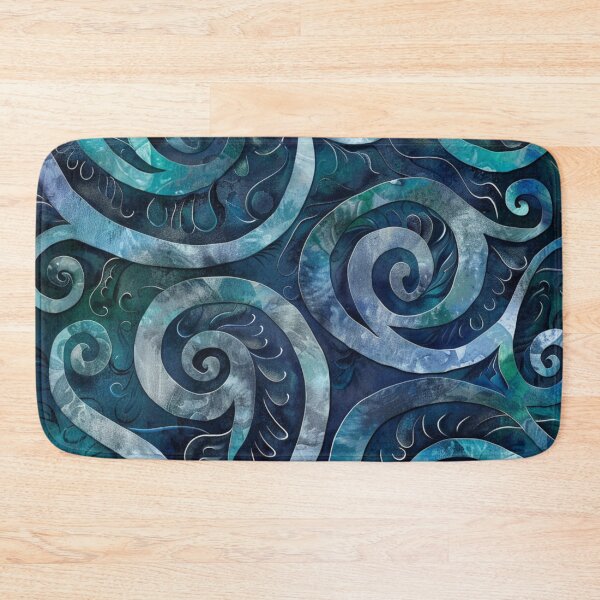 Item preview, New Zealand Māori Paua Pattern Koru Design 782 designed and sold by GrinGalore.