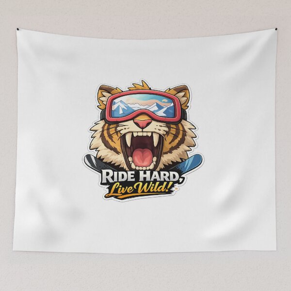 Item preview, Ride Hard Live Wild Tiger designed and sold by Mastermind-Art.