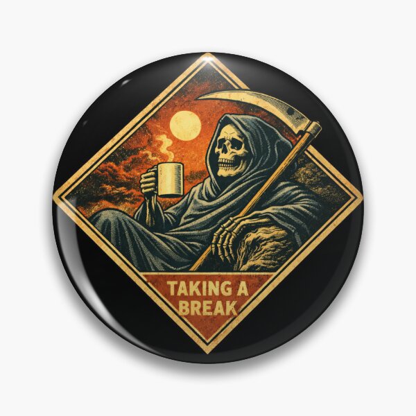 Item preview, Grim Reaper Taking A Break designed and sold by Planetporridge.
