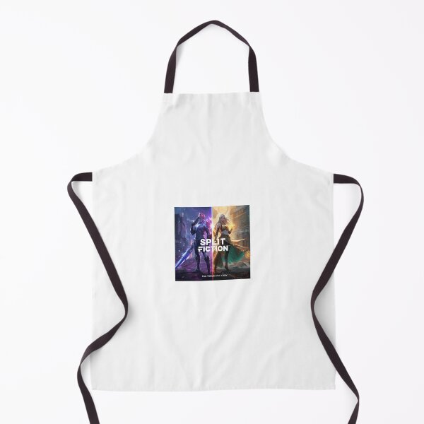 Item preview, Split Fiction – Sci-Fi vs Fantasy Two Worlds Gaming Art designed and sold by Graphic Therapist.