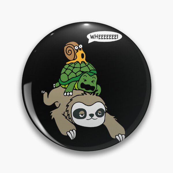 Item preview, Sloth Turtle Snail Piggyback Animal Running Wild designed and sold by RobertKnow.