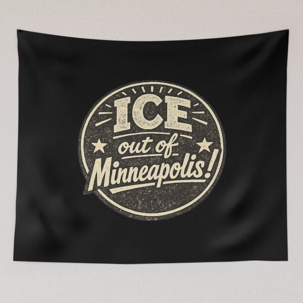 Aperçu de l'œuvre ICE quitte Minneapolis ! créée et vendue par DIRTYDUNNZ.
