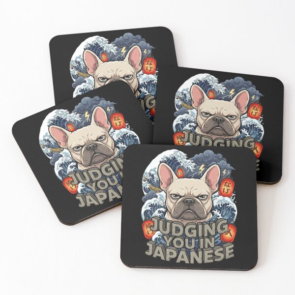 Item preview,  Grumpy French Bulldog Judging You In Japanese designed and sold by Tong4130.