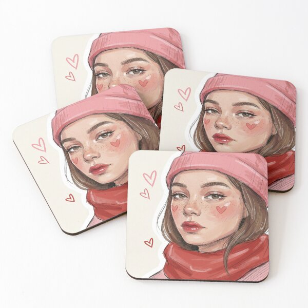 Item preview, Cozy Winter Fashion Girl Illustration designed and sold by ArtJI.