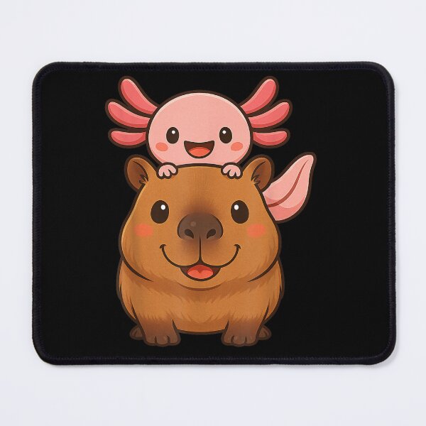 Item preview, Capybara Axolotl Kawaii Animal Lover Zoo Day Art for Men Women Kids , Capybara Gift Lover designed and sold by DZIRI NAJAT.