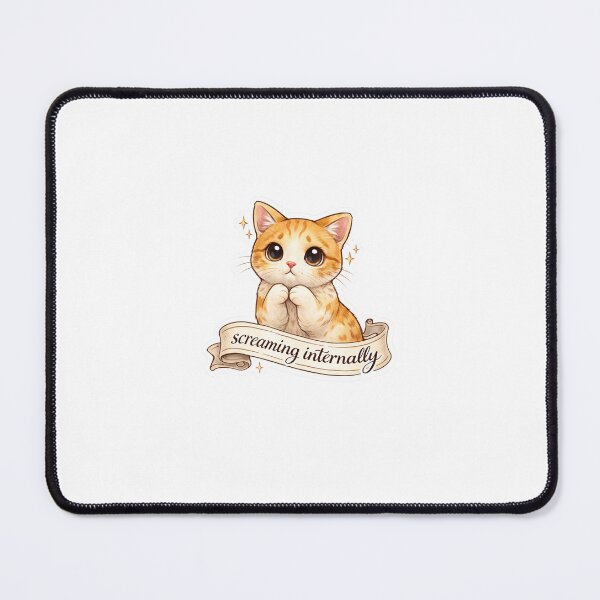Item preview, Cute cat screaming internally designed and sold by StickleRoo.