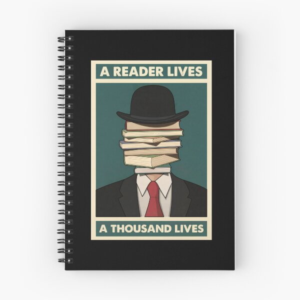Item preview, A Reader Lives a Thousand Lives Bibliophile Wisdom designed and sold by Blok45.