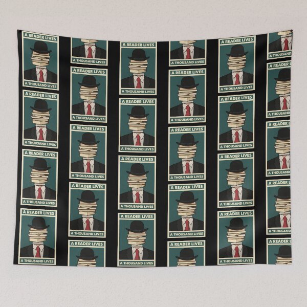 Item preview, A Reader Lives a Thousand Lives Bibliophile Wisdom designed and sold by Blok45.