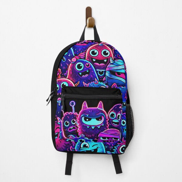 Item preview, Neon Cute Monster Group Illustration designed and sold by Sepinik.