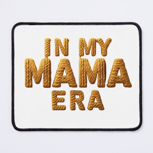 Item preview, In My Mama Era – Cozy Knitted Typography | Mama Aesthetic Design designed and sold by SinghDesignHub.