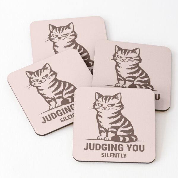 Item preview, Judging You Silently Playful Tabby Cat designed and sold by KLArtzStore.