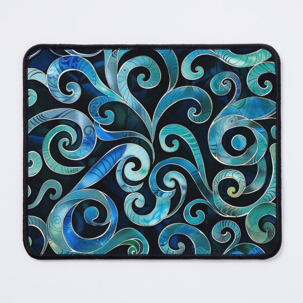 Item preview, New Zealand Māori Paua Pattern Koru Design 785 designed and sold by GrinGalore.